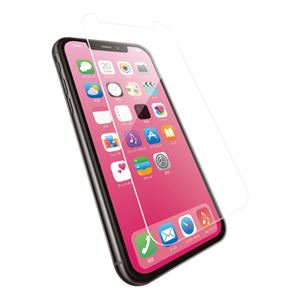 （まとめ）エレコム iPhone XR/ガラスフィルム/セラミックコート PM-A18CFLGGC【×2セット】