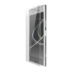 （まとめ）エレコム Xperia XZ Premium用フルカバーフィルム/衝撃吸収/防指紋/光沢 PM-XXZPFLFPRG【×2セット】