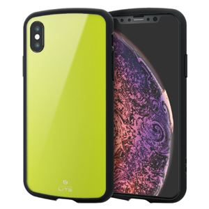 （まとめ）エレコム iPhone XS/TOUGH SLIM LITE/グリーン PM-A18BTSLGN【×2セット】