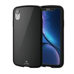 （まとめ）エレコム iPhone XR/TOUGH SLIM LITE/ブラック PM-A18CTSLBK【×2セット】