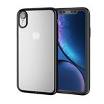 （まとめ）エレコム iPhone XR/ソフトケース/サイドメッキ/ブラック PM-A18CUCTMBK【×2セット】