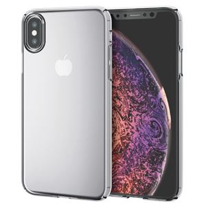 （まとめ）エレコム iPhone XS/シェルカバー/極み/クリア PM-A18BPVKCR【×2セット】