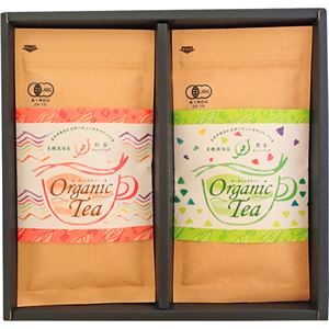 （まとめ）茶師六段の作った有機栽培茶詰合せ C9040518【×2セット】