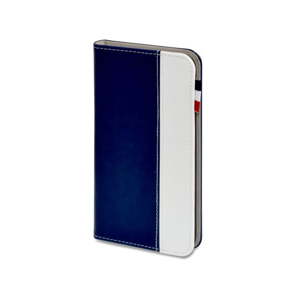 （まとめ）日本トラストテクノロジー レザータッチ ブックタイプケース iPhone7Plus ネイビー BOOKIP7P-NB(×2セット) b04