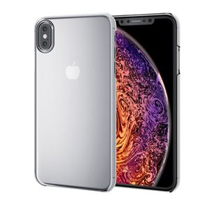 （まとめ）エレコム iPhone XS Max/シェルカバー/クリア PM-A18DPVCR【×2セット】