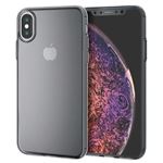 （まとめ）エレコム iPhone XS/ソフトケース/薄型/ブラック PM-A18BUCUBK【×5セット】