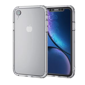 （まとめ）エレコム iPhone XR/ハイブリッドバンパー/クリア PM-A18CHVBCR【×5セット】