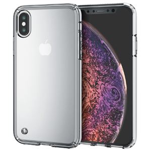 （まとめ）エレコム iPhone XS/ハイブリッドケース/クリア PM-A18BHVCCR【×5セット】