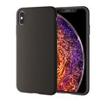 （まとめ）エレコム iPhone XS Max/シリコンケース/ブラック PM-A18DSCBK【×5セット】