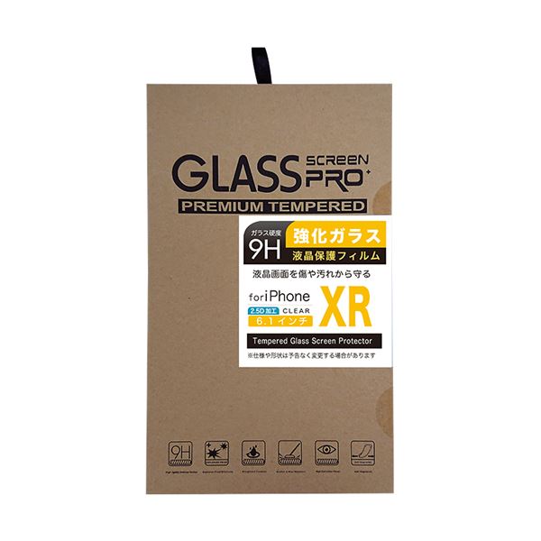 （まとめ）日本トラストテクノロジー 2.5Dガラス液晶保護フィルム for iPhoneXR GLASSF-IPXR(×5セット) b04