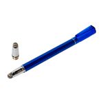 （まとめ）ミヨシ 先端交換式タッチペン 導電繊維タイプ ブルー STP-L01/BL【×5セット】