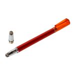 （まとめ）ミヨシ 先端交換式タッチペン 導電繊維タイプ レッド STP-L01/RD【×5セット】