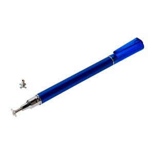 （まとめ）ミヨシ 先端交換式タッチペン 十字型タイプ ブルー STP-L02/BL【×5セット】