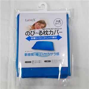 （まとめ）Labtex のび〜る枕カバー（スカイブルー） PLP-KC-SB【×5セット】