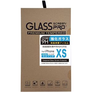 （まとめ）日本トラストテクノロジー 2.5Dガラス液晶保護フィルム for iPhoneXS GLASSF-IPXS58【×5セット】