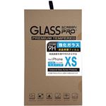 （まとめ）日本トラストテクノロジー 2.5Dガラス液晶保護フィルム for iPhoneXS GLASSF-IPXS58【×5セット】