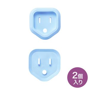 （まとめ）サンワサプライ プラグ安全カバー ブルー TAP-PSC3NBL【×5セット】