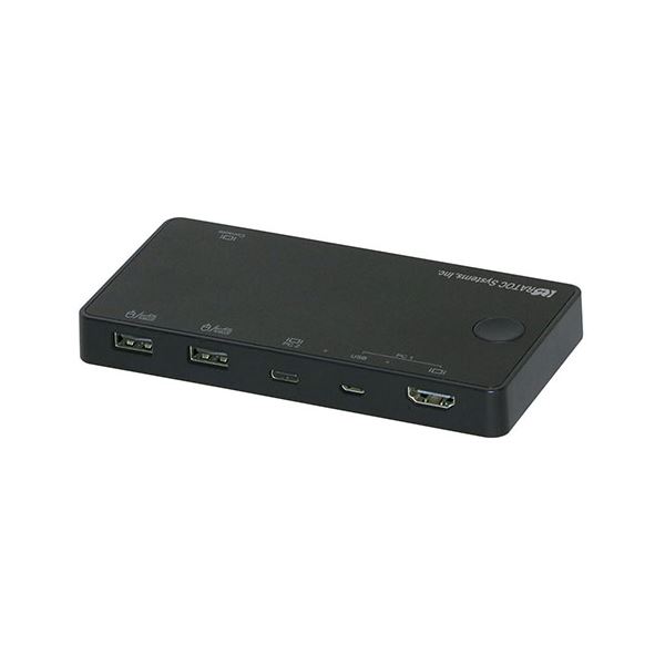 ラトックシステム 4K HDMIディスプレイ/USBキーボード・マウス パソコン切替器 （USB-C/Aパソコン対応） RS-240CA-4K b04
