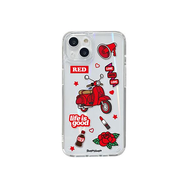 BOOGIE WOOGIE ブギウギ オーロラケース for iPhone 13 Red BW22000i13RD b04