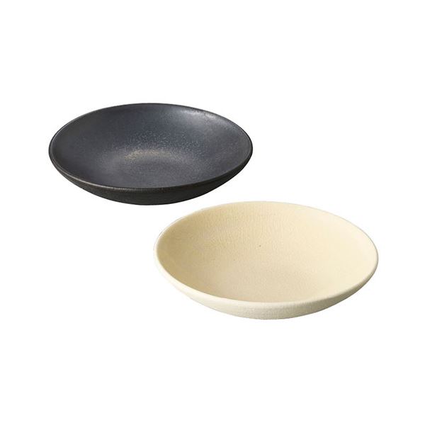 【商品名】 信楽焼 Deepbreath 6インチ ボウル ペア ホワイト・ブラック φ16.5×4cm C6102550 【ジャンル・特徴】 信楽焼 Deepbreath 6インチ ボウル ペア ホ