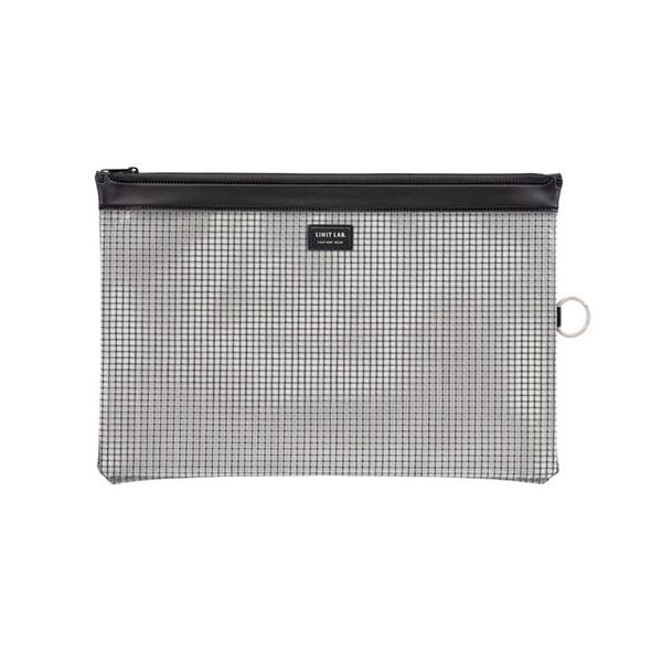 【商品名】 【5枚セット】 LIHIT LAB. ハーフウェイ メッシュ A4サイズのクリアケース コピー用紙約150枚程度を収納 ブラック F246-BKX5 【ジャンル・特徴】 メッシュの入った透