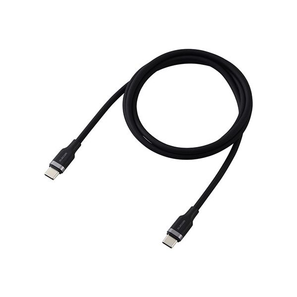 【商品名】 エレコム USB2.0ケーブル(USB Type-C - USB Type-C/100W対応/なめらか) 1m ブラック MPA-CC5PSSA10BK [ MPA-CC5PSSA10BK