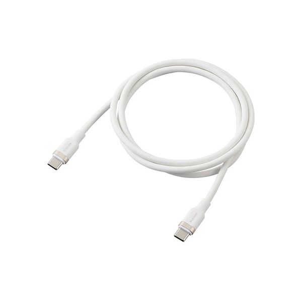 【商品名】 エレコム USB2.0ケーブル(USB Type-C - USB Type-C/100W対応/なめらか) 1m ホワイト MPA-CC5PSSA10WH [ MPA-CC5PSSA10WH