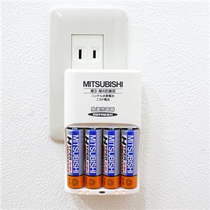 MITSUBISHI（三菱電機） 急速充電器 単3×4本セット MHR-R7344SET