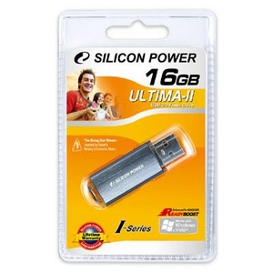 SILICON POWER(シリコンパワー) USBフラッシュメモリ Ultima II I-Series 16GB Ready Boost対応 チタンブルー