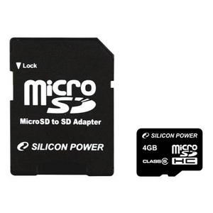 SILICON POWER(シリコンパワー) 携帯電話対応 micro SDHC カード Class6 4GB画像1