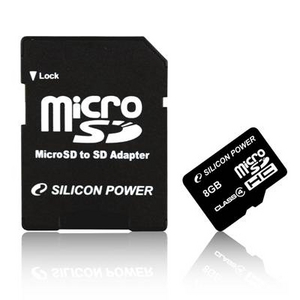 SILICON POWER(シリコンパワー) 携帯電話対応 micro SDHC カード Class6 8GB