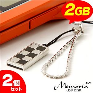 フラッシュメモリ MEMORIA 2GB 2個セット CHESS(AS-DW2GB-CB)