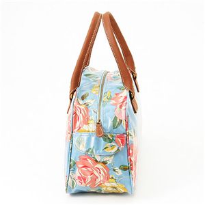 Cath Kidston　バッグ  Bowling Bag With Leather  230308 Box Floral Blue