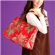 Cath Kidston バッグ STAND UP TOTE with LEATHER 230100 Autumn Flowers Stone - 縮小画像6