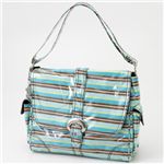 Kalencom マザーバッグ LAMINATED BUCKLE CHAMELEON Blue