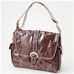 Kalencom マザーバッグ LAMINATED BUCKLE Chocolate