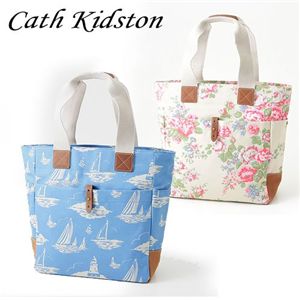 CATH KIDSTON（キャスキッドソン） 縦型トート TALL TOTE WITH LEATHER 244701・Chiswick Flower Stone