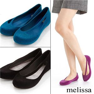 melissa（メリッサ） ラバーシューズ NIGHT FLOCKED V Blue EUR 37（22.5-23.0cm）