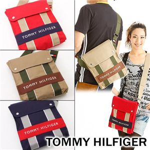 TOMMY HILFIGER（トミーフィルフィガー） ななめかけ ショルダー HARBOUR POINT II 261・Khaki×Brown