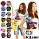 kitson(キットソン) バッグinバッグ GLITTER MATERIAL COSMETIC BAG KSG0167・Black×Blue - 縮小画像2