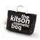 kitson(Ŀ) ޯinޯ GLITTER MATERIAL COSMETIC BAG KSG0173Black~White