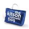 kitson(ｷｯﾄｿﾝ) ﾊﾞｯｸﾞinﾊﾞｯｸﾞ GLITTER MATERIAL COSMETIC BAG KSG0175･Navy Blue×White