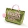 kitson(ｷｯﾄｿﾝ) ﾊﾞｯｸﾞinﾊﾞｯｸﾞ GLITTER MATERIAL COSMETIC BAG KSG0176･Green×Pink