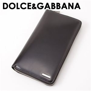 DOLCE＆GABBANA（ドルチェ＆ガッバーナ） ラウンドファスナー長財布 BP1517 A6G30 80999・Black 