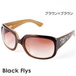 Black Flys�i�u���b�N�t���C�Y�j �T���O���X MC FLYTTON-S BROWN LAMI/AMBER G �u���E���~�u���E�� �摜2