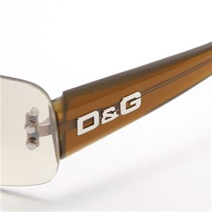 【2009年新作】D&G(ディーアンドジー) サングラス 6044A-061/13／ライトブラウングラデーション×クリアカーキブラウン