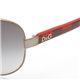 D&G(ディーアンドジー) サングラス 6053-328/8G ライトグレーグラデーション×シルバー&レッドチェック 写真4