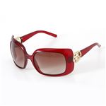 グッチ(GUCCI) サングラス 3034-43H/FM/ブラウングラデーション×バーガンディレッド