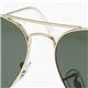 RayBan（レイバン） ティアドロップサングラス 3025-L0205 ダークグリーンスモーク×ゴールド（小） - 縮小画像2