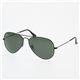 RayBan（レイバン） ティアドロップサングラス 3025-L2823 ダークグリーンスモーク×ブラック（小）
